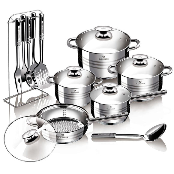 House of India stainless steel cooking set