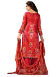 Generic Women's Cotton Salwar Material (Light Red,