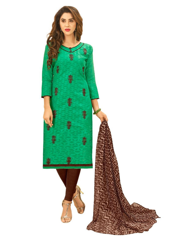 Generic Women's Cotton Jacquard Salwar Material