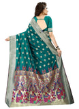 Generic Women's Jacquard Art silk Saree with