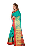 Generic Women's Poly Silk Saree with Blouse