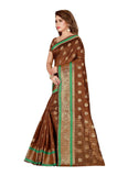 Generic Women's Poly Silk Saree with Blouse