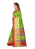 Generic Women's Poly Silk Saree with Blouse