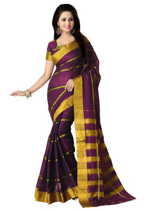 Generic Women's Handloom Mersirized Cotton Saree