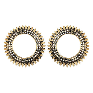 Generic Women's Brass Earrings (Golden, free Size)