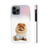 Fluffy Chow Chow Dog Touch Case for iPhone with Wireless Charging