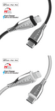 Naztech Titanium USB-C to Lightning Braided Cable 6ft