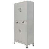 Office Cabinet 35.4"x15.7"x55.1" Steel Gray