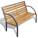 Garden Bench 47.2" Gray Wood