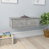 Wall-mounted Drawer Shelf White 23.6"x10.2"x7.2" Chipboard