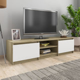 TV Cabinet White 55.1"x15.7"x13.9" Chipboard