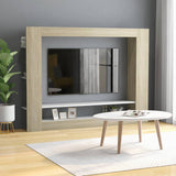 TV Cabinet White 59.8"x8.7"x44.5" Chipboard