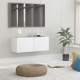 TV Cabinet White 31.5"x11.8"x11.8" Chipboard