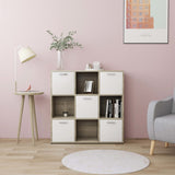 Book Cabinet White 35.4"x11.8"x35.4" Chipboard