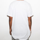 BASIC SCALLOP TEE- WHITE