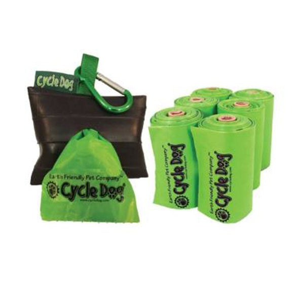 Earth Friendly Pickup Bags w/Park Pouch Holder