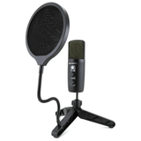 Emerson USB Gaming and Streaming Condenser Microphone with LED