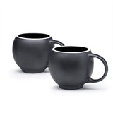 EVA teacups set of 2 - Black matte