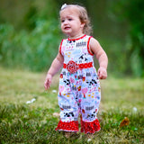 AnnLoren Baby/Toddler Girls Boutique Fun Farm Animal Romper