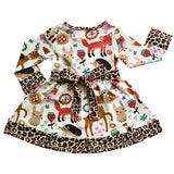 AnnLoren Big Little Girls Boutique Fall Forest Fox and Friends Dress &