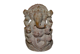 Handcrafted Sculpture Soapstone Elephant Head God Ganesha - Small