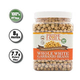 Indian Whole White Garbanzo Beans 10mm - Protein & Fiber Rich Kabuli