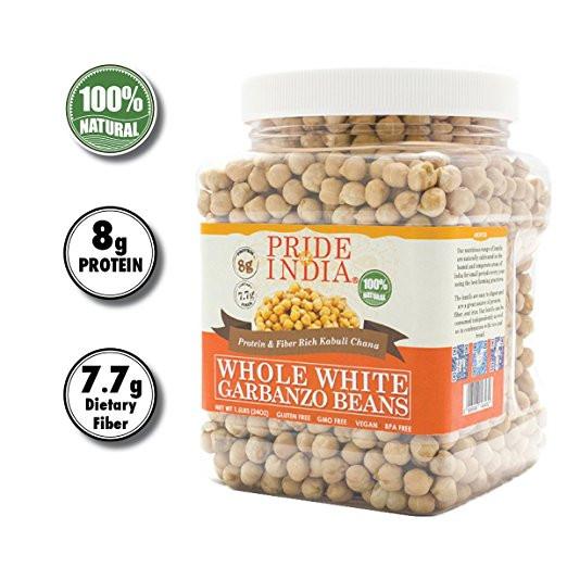 Indian Whole White Garbanzo Beans 10mm - Protein & Fiber Rich Kabuli