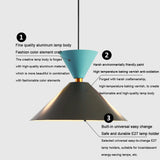 Nordic Loft Bedside Pendant Lights Bedroom Cafe Living Dining Room