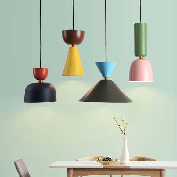 Nordic Loft Bedside Pendant Lights Bedroom Cafe Living Dining Room
