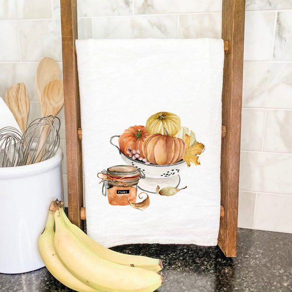 Chai Pumpkin Bowl - Cotton Tea Towel