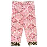 AnnLoren Baby Girls Layette Pink Leopard Onesie Pants Headband 3pc