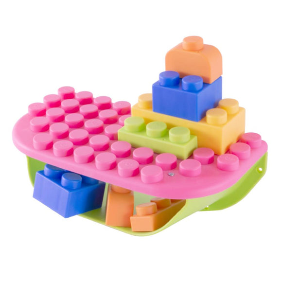 UNiPLAY Soft Building Blocks Storage Shelf Pink (#UB031103)