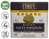 Salty Black Bean Namkeen Papadum Lentil Crisp