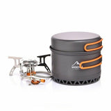 Camping Cookware Set Tableware Suit Backpack Gas Burner Outdoor Stove