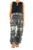 Black ELEPHANT Pants Women Boho Pants Hippie Pants Yoga