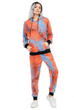 Womens Cotton Tye Dye Lounge Wear Sweat Set