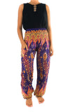 New Puple Peacock Boho Hippie Gypsy Pants