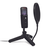 Emerson USB Gaming and Streaming Condenser Microphone with LED