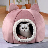 Detachable Soft Kennel Cat Bed Breathable Cat Pet Cave House Sleeping