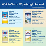 Clorox Disinfecting Wipes Soft Pack, Crisp Lemon, 75 Count