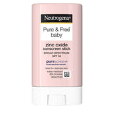 Neutrogena Pure & Free Baby Mineral Sunscreen Stick, SPF 50, 0.47 oz