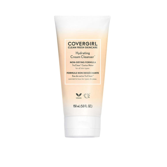 COVERGIRL Clean Fresh Skincare Hydrating Cream Face Cleanser, 5.0 fl oz