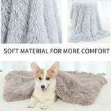 Dog Bed And Extra Matching Cover Sheet Dog Crate Pad Ultra Soft Dog Bed Mat Washable Pet Kennel Bed With Non-Slip Bottom Fluffy Plush Sleeping Mat For Large Medium Small Dogs