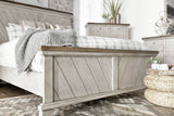 Bear Creek - Queen Bed - Whitewashed Gray