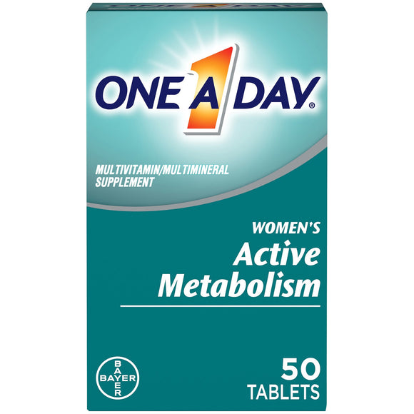 One A Day Women's Active Metabolism Multivitamin Tablets;  50 Count