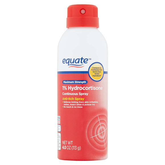 Equate Maximum Strength Anti-Itch Continuous Spray;  4.0 oz