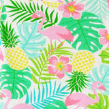 AnnLoren Little Big Girls Pink Flamingo Palm Tree Kids Swing Tropical