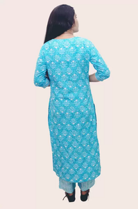 Women Pure Cotton Kurta Pant Set