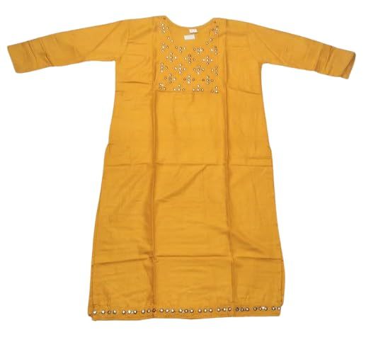 Cotton Lining Design Straight Kurta | Women's Solid Straight