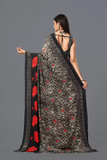 Printed Daily Wear Georgette Saree (Multicolor)